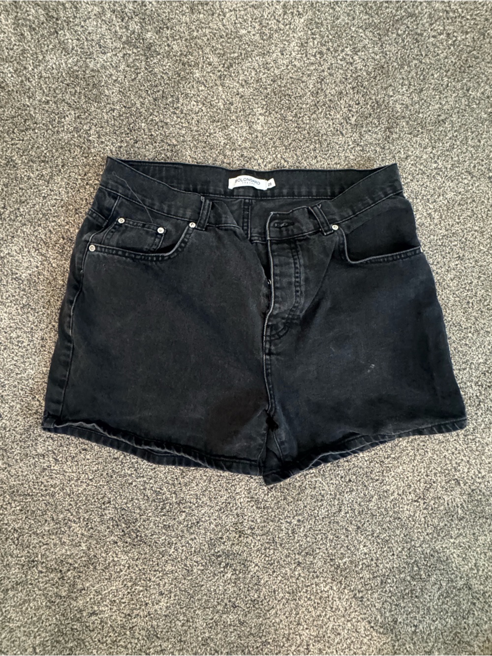 Black Jean Shorts - bolongaro